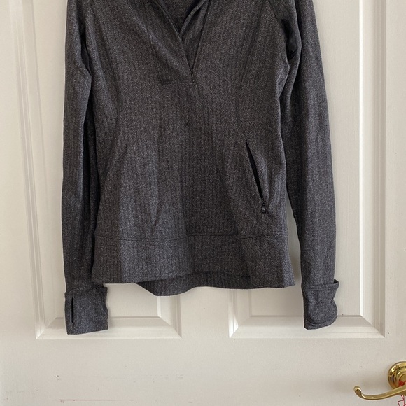 Lululemon Think Fast Pullover Herringbone - Picture 4 of 6
